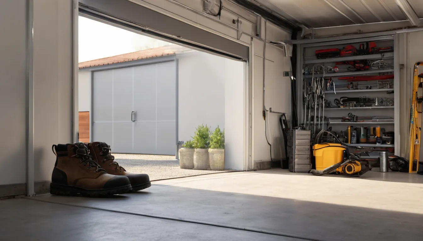 A provider checking a garage door spring in the The Village of Indian Hill area